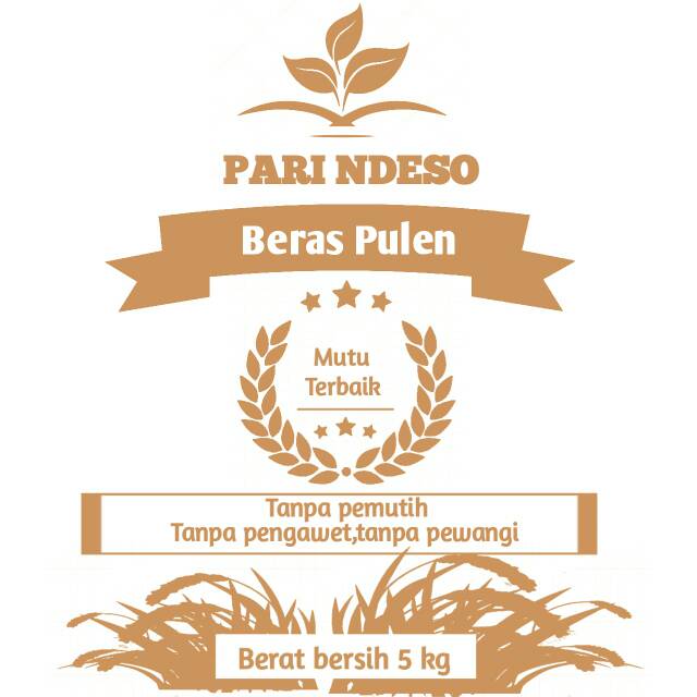 Beras Logo - Jasa desain logo beras