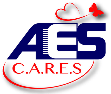 AES Logo - AES C.A.R.E.S. Logo - Advanced Electronic Services