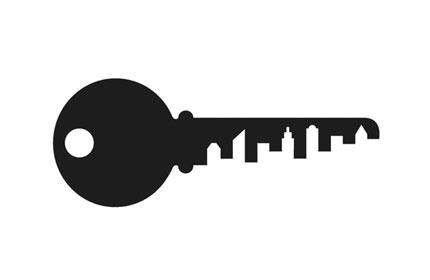 Interesting Logo - It's interesting how the citiscape is shown in the teeth of the key ...