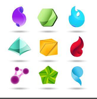 Material Logo - Original design colored logos vector material 10 free download