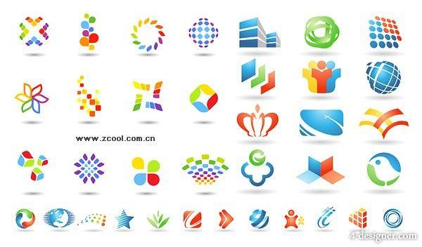 Material Logo - 4-Designer | The multiple logo graphics template vector material
