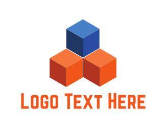 Material Logo - Construction Cubes Logo
