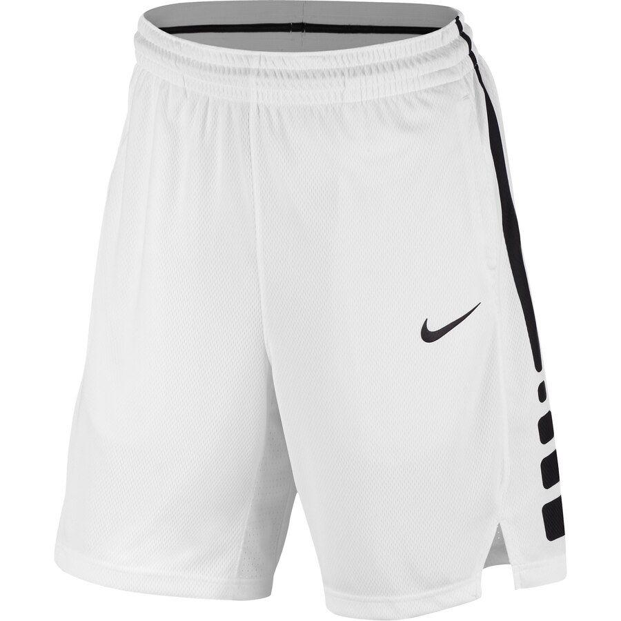 Shorts Logo - Men's Logo Gear Nike White Elite Basketball Shorts