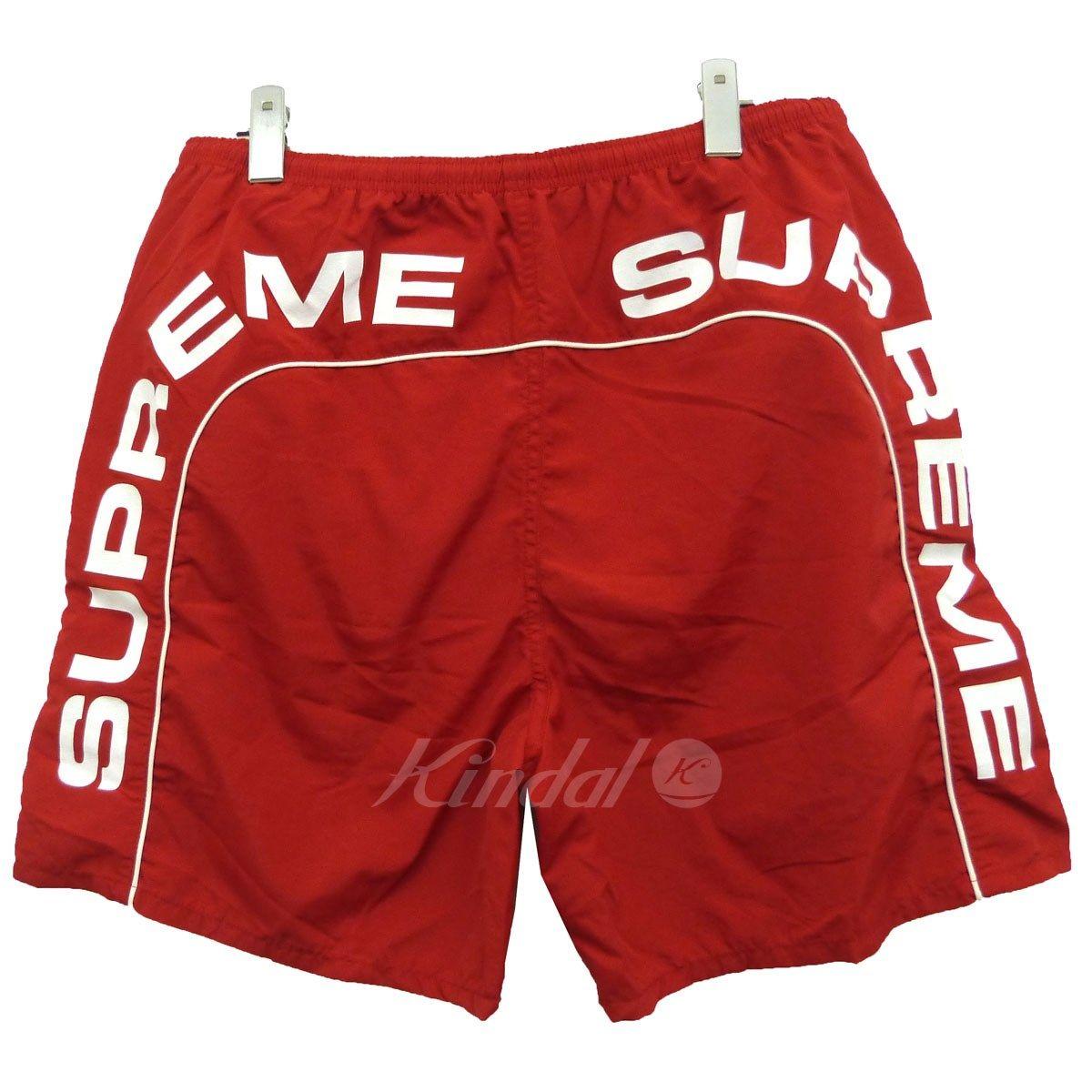 Shorts Logo - SUPREME 18SS Arc Logo Water Short arch logo swimming shorts red size: M (シュプリーム)