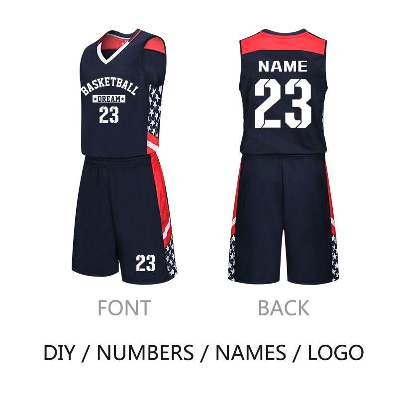 Shorts Logo - US $20.24 25% OFF. 2019 Men Basketball Jersey Set Sport Shirt & Shorts Student Team Uniform Custom Logo Number Name Training Suit In Basketball Jerseys