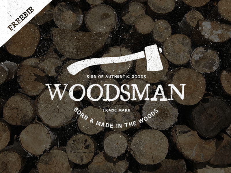Woodsman Logo - Vintage Woodsman Logo - Freebie by Ian Barnard on Dribbble