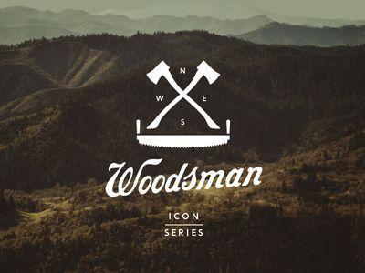 Woodsman Logo - Woodsman Icon Series | Logos | Vintage logo design, Chef logo, Logos ...