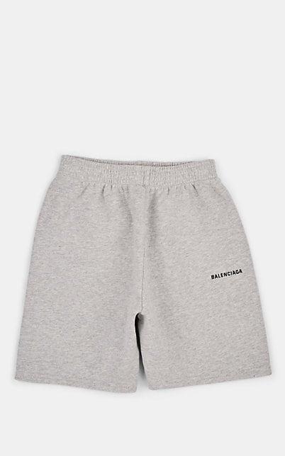 Shorts Logo - Balenciaga Kids' Logo Cotton Fleece Shorts