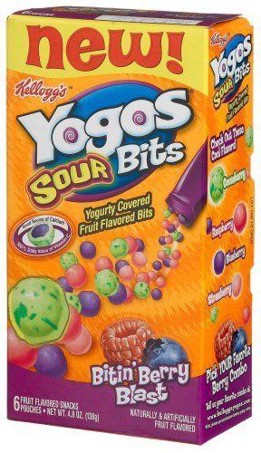 Yogos Logo - Yogos Sour Bits, Bitin' Berry Blast, 6 Count Pouches Pack Of 8