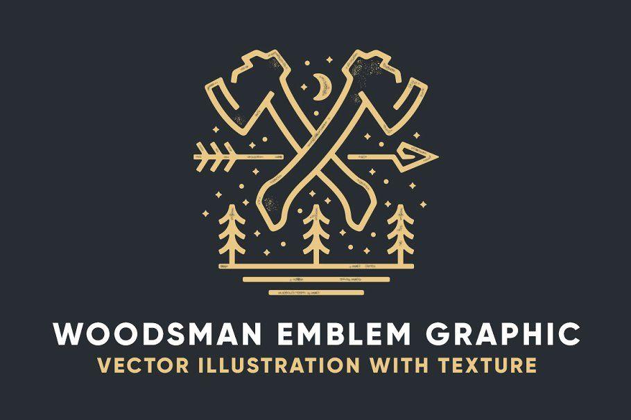 Woodsman Logo - Woodsman Emblem Graphic