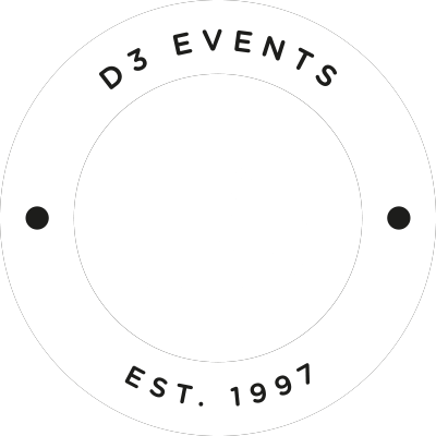 D3 Logo - Brand experience agency. D3 Events