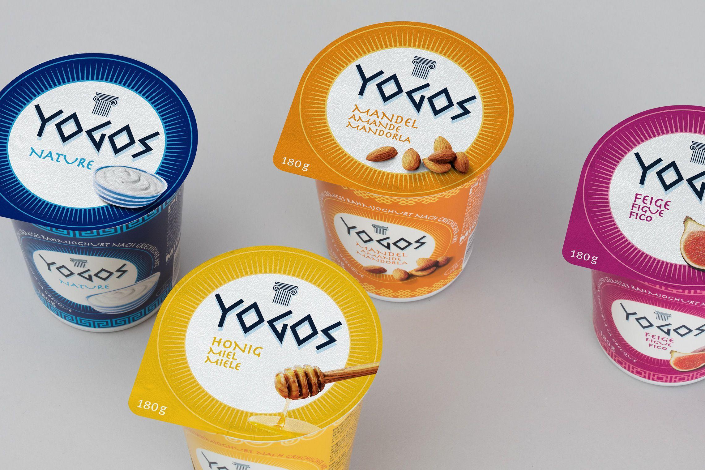 Yogos Logo - Migros Yogos Packaging Design Joghurt Range | allink packaging ...