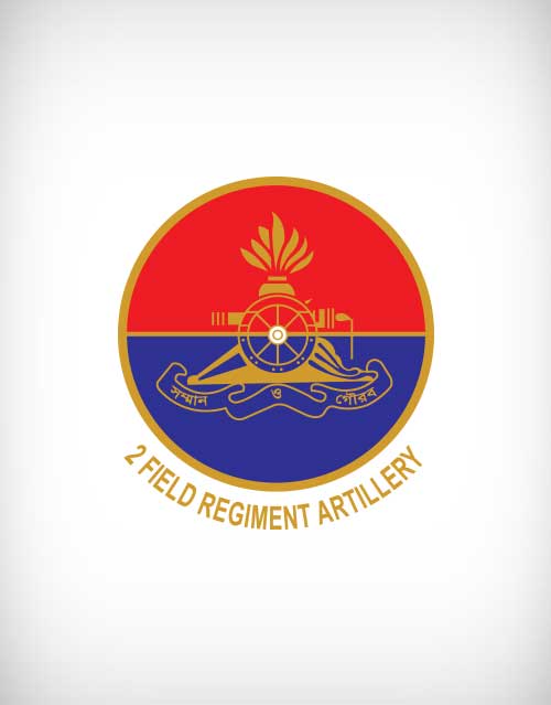 Artillery Logo - 2 field regiment artillery vector logo - designway4u