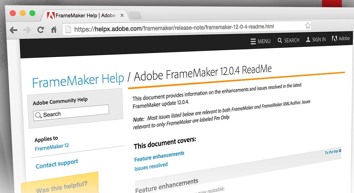 FrameMaker Logo - Adobe TechComm Blog | FrameMaker 12 Update released (12.0.4)