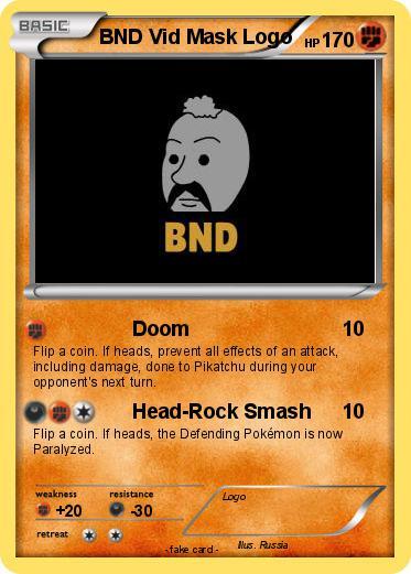 BND Logo - Pokémon BND Vid Mask Logo - Doom - My Pokemon Card