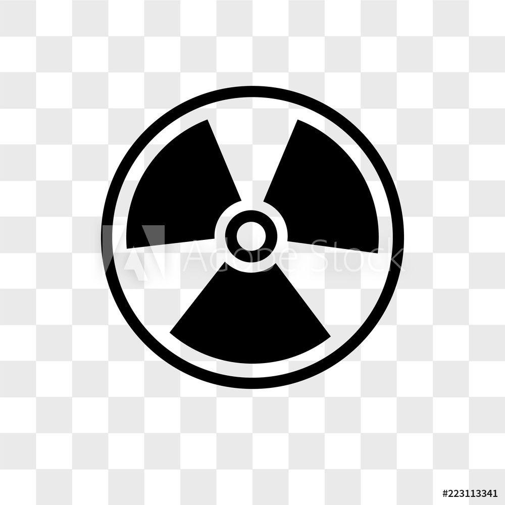 Radioactive Logo - Fotografie, Obraz Radioactive vector icon isolated on transparent ...