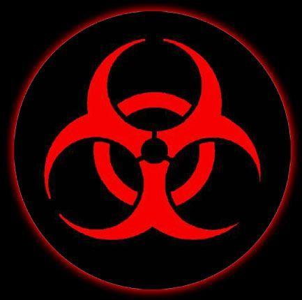 Radioactive Logo - Radioactive Button. FLINT`S BOARD