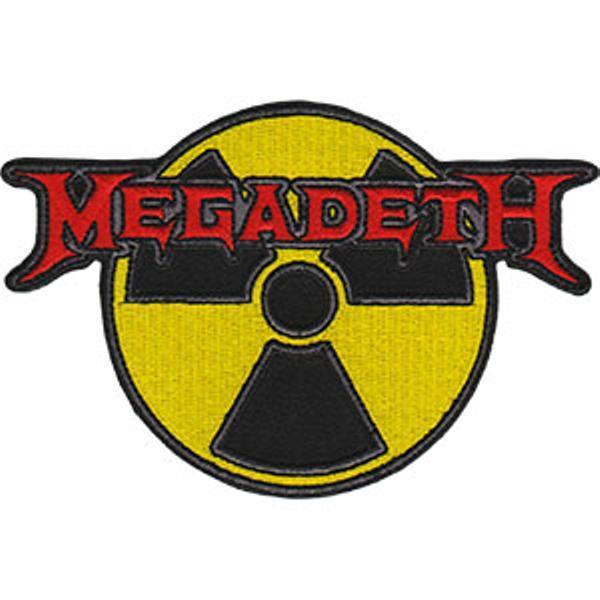 Radioactive Logo - Megadeth Iron On Patch Radioactive Logo