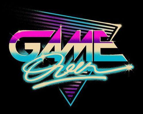 80s Logo - Game Over logo. 80s style. By artist: verso. Retro 80s Design