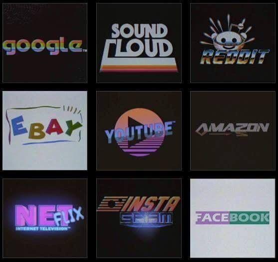 80s Logo - If today's company logos had been around in