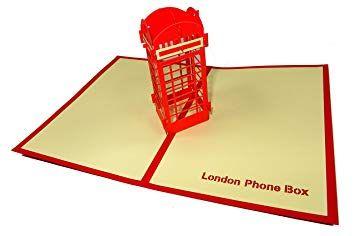 Phonebooth Logo - London Phonebooth Design 3D Pop Up Card Greeting Card Birthday Card ...