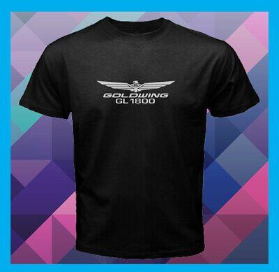 GL1800 Logo - HONDA GOLDWING GL1800 Logo Men's Black T-Shirt Size S M L XL 2XL 3XL ...