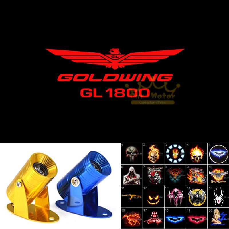 GL1800 Logo - GOLDWING Logo Motorcycle Ghost Shadow Spotlight Laser Projector LED ...