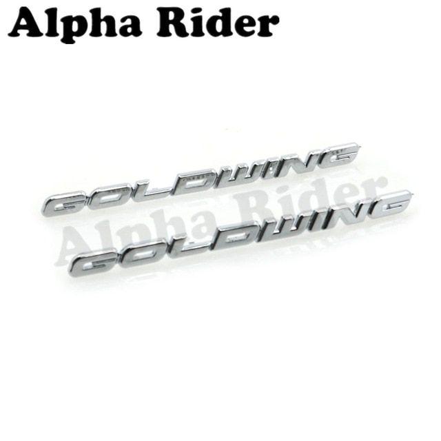 GL1800 Logo - US $43.59 |Chrome Motorcycle Front Shock Absorber Cap Cover Goldwing Symbol  Sign English Decals Logo for Honda GL1800 GL 1800 2001 2012-in Decals & ...