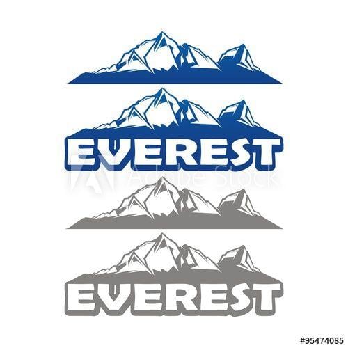 Everest Logo - Everest Mountain Logo Vector. Mountains everest logo element vector ...