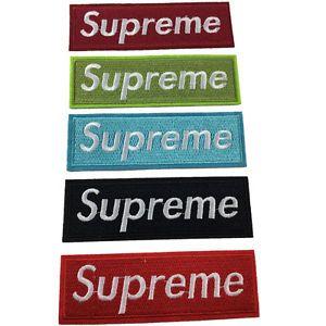 Cool Supreme Logo - Hip Hop Supreme Logo Iron/Sew On Patch Cool Embroidered Applique 4.6 ...