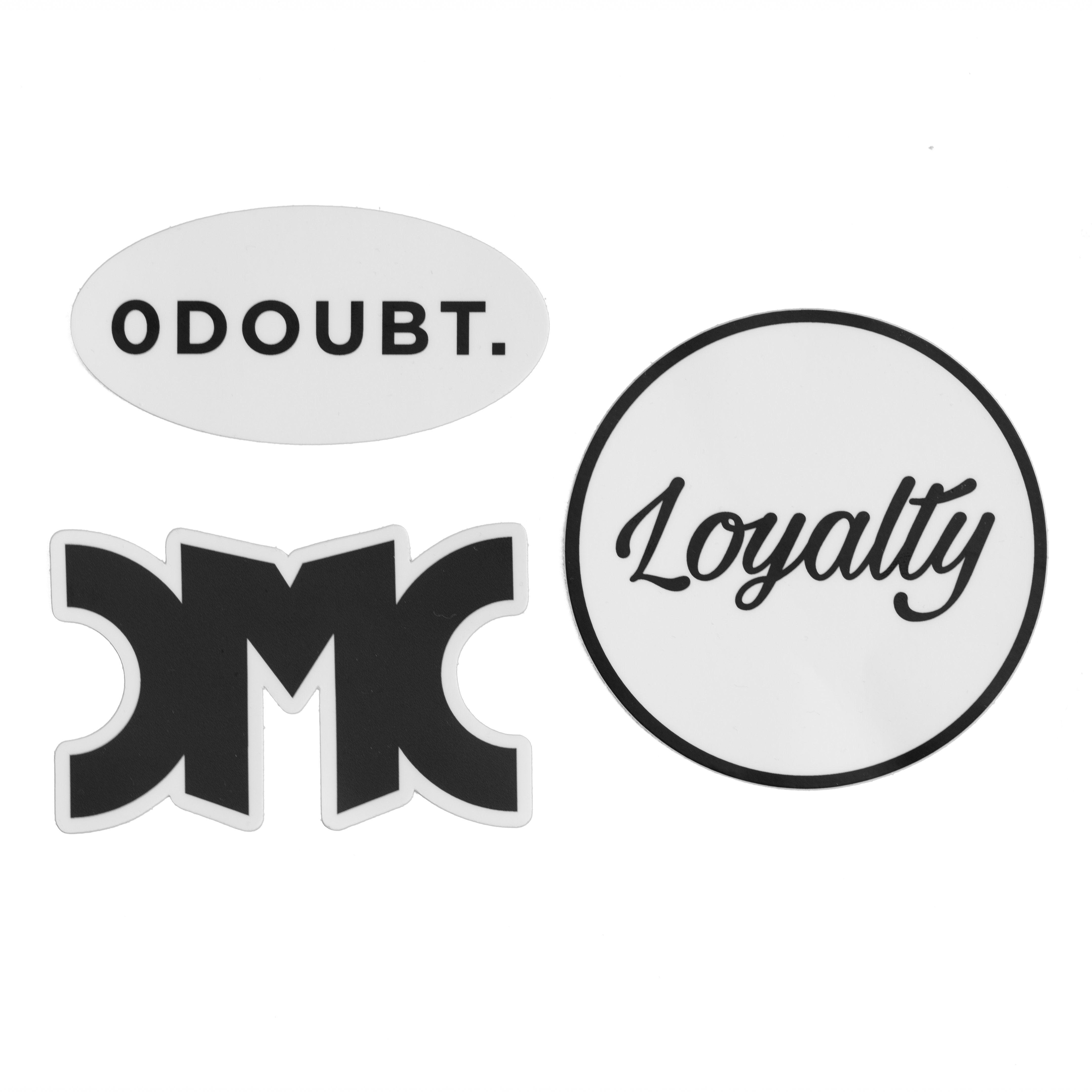 Loyalty Logo - 3 Pack of Stickers - Loyalty, DMC Logo, 0Doubt