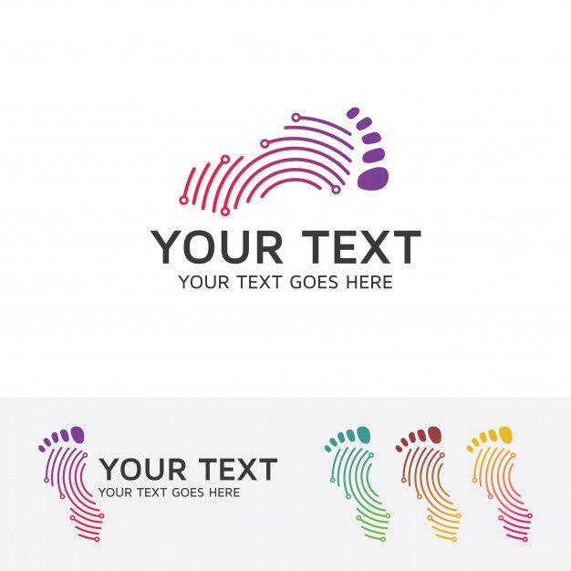 Foot Logo - Digital foot logo template Vector | Premium Download