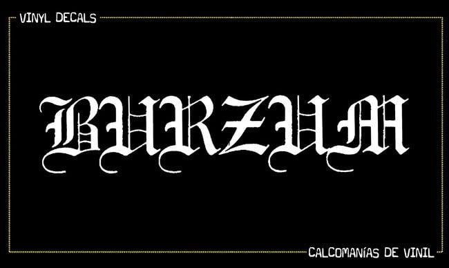 Burzum Logo - Burzum 7x1.5 Vinyl Cut Sticker