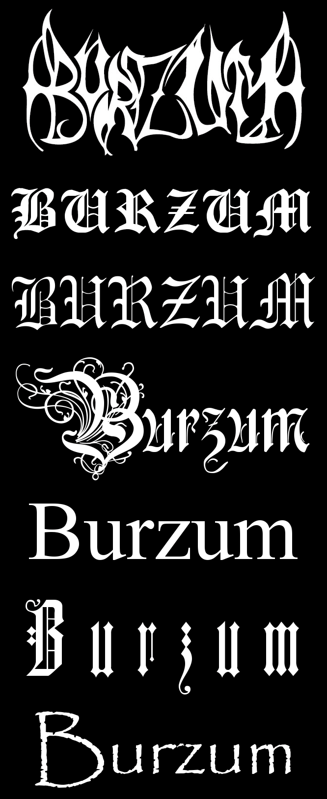 Burzum Logo - Burzum logos metal. Black metal em 2019. Musica e Logos