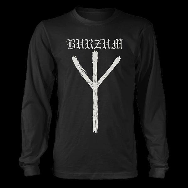 Burzum Logo - Burzum Logo & Algiz Long Sleeve T-Shirt