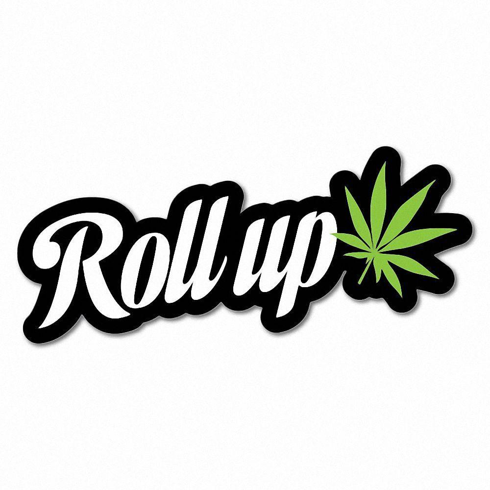 420 Logo - Roll Up Weed Sticker Decal 420 Dope Car Funny HP