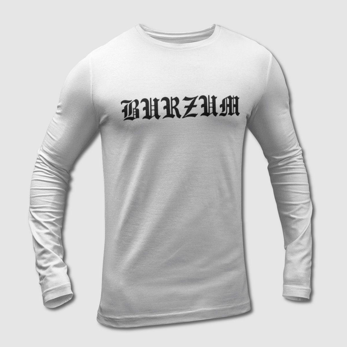 Burzum Logo - Burzum Long Sleeve T-Shirt, Burzum Logo Long Sleeve Tee-Shirt