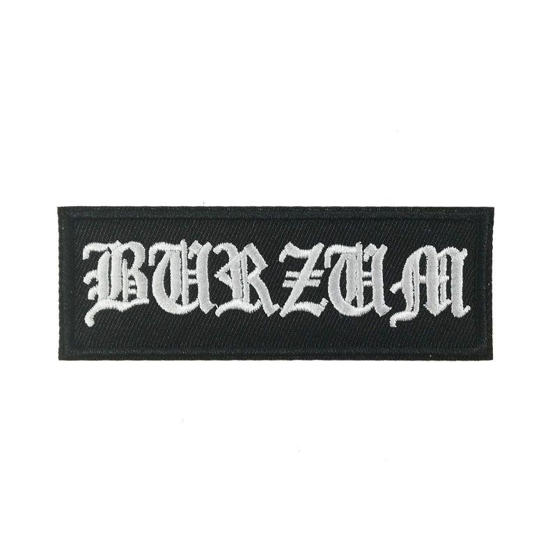 Burzum Logo - Burzum logo band patch Black Metal EMBROIDERED IRON On Patch T shirt  Transfer goth APPLIQUE Heavy Metal Rock Punk Badge