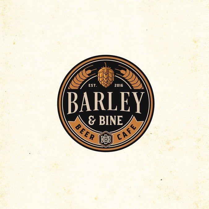 Barley Logo - Barley & Bine Beer Cafe startup needs a logo! Dark neutrals, Oranges