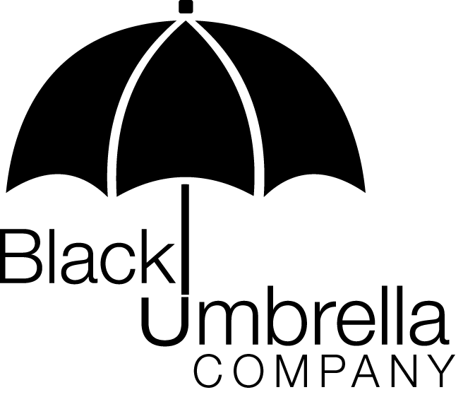 Umbrella Company Logo - Black Umbrella Company Logo - Burger & Burger Creative Services