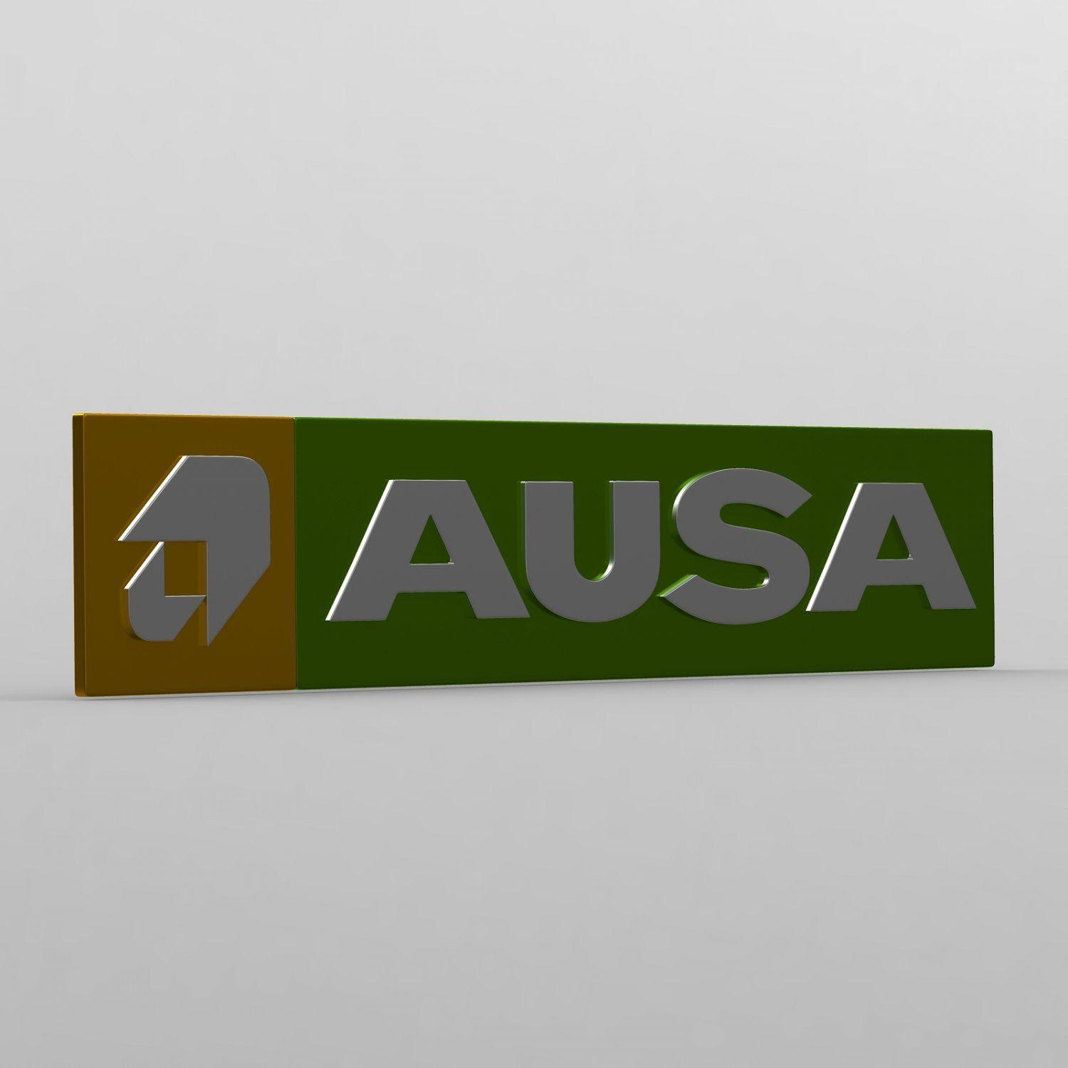 Ausa Logo - Ausa logo 3D Model in Parts of auto 3DExport