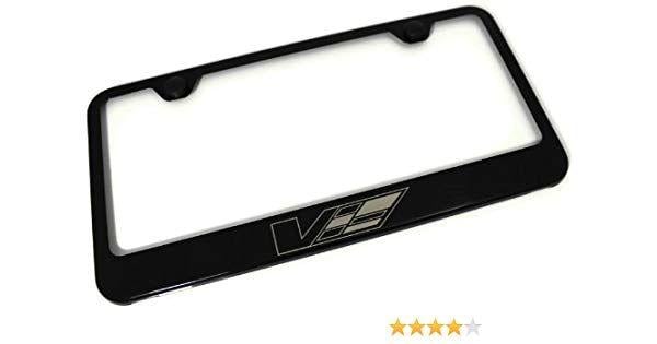 CTS-V Logo - Cadillac V CTS-V Logo Black Gloss License Plate Frame