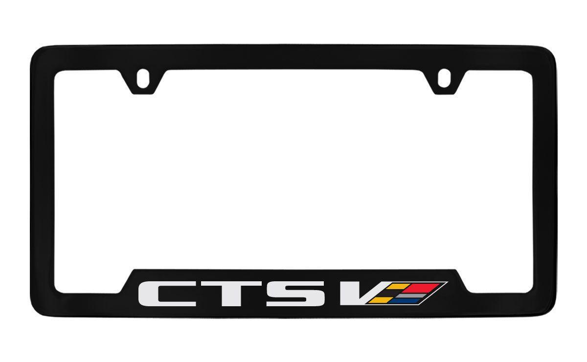 CTS-V Logo - Cadillac CTS with Colored V Logo Bottom Engraved Black Coated ...