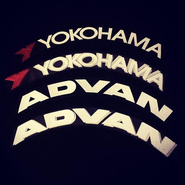 Yokohoma Logo - Yokohama ADVAN Tire Lettering (Set of 8 Tire Decals)