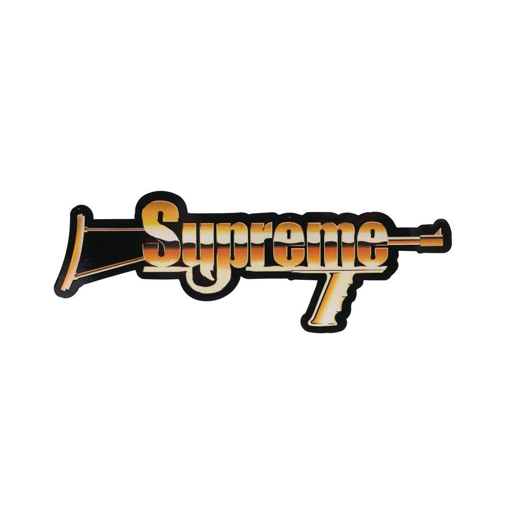 Cool Supreme Logo - SUPREME : Automatic Sticker GOLD