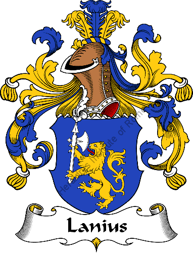 Lanius Logo - Lanius family, heraldry, genealogy, Coat of arms and last name origin