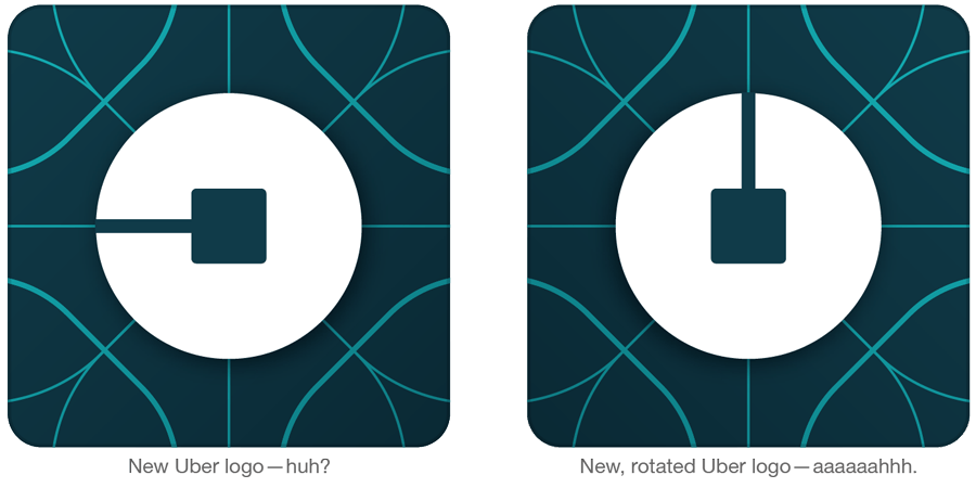 Rotated Logo - How the new Uber logo could have been improved simply by rotating it ...