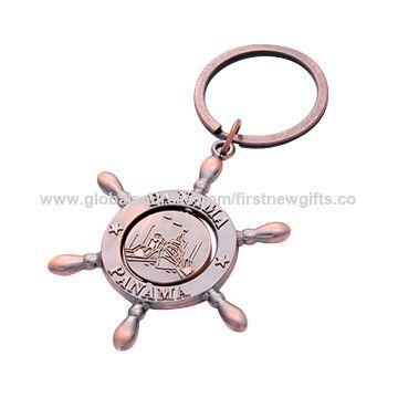 Rotated Logo - Sailor wheel souvenir rotated keychain