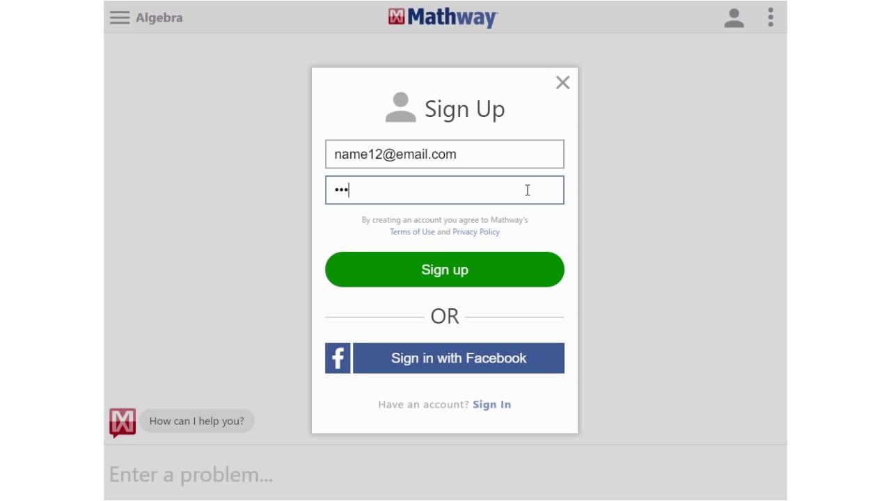 Mathway Logo - How to Create an Account