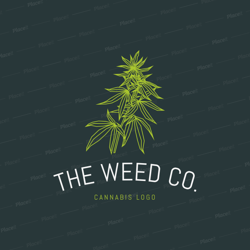 Cannabis Logo - Weed Logo Maker with a Cannabis Leaf Icon 1778c